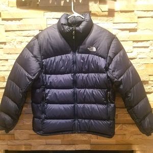 North Face Mens Large Blue 96 Retro Vintage Nuptse Puffer Jacket 700  Down Coat